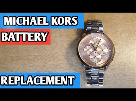 Michael Kors battery replacement